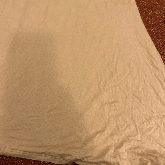 Logo by Lori Goldstein tan asymmetric super soft tank top - Picture 2 of 5